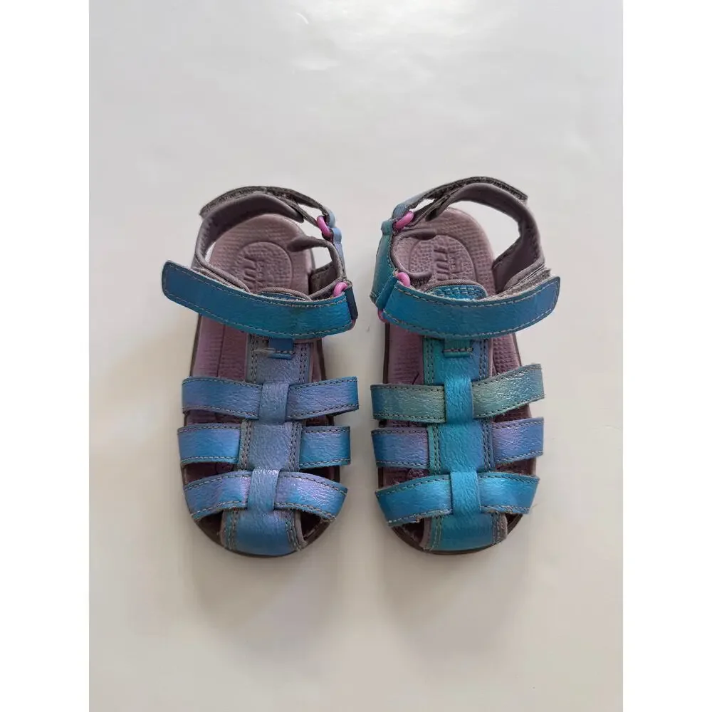 See Kai Run Paley II sandals in iridescent blue